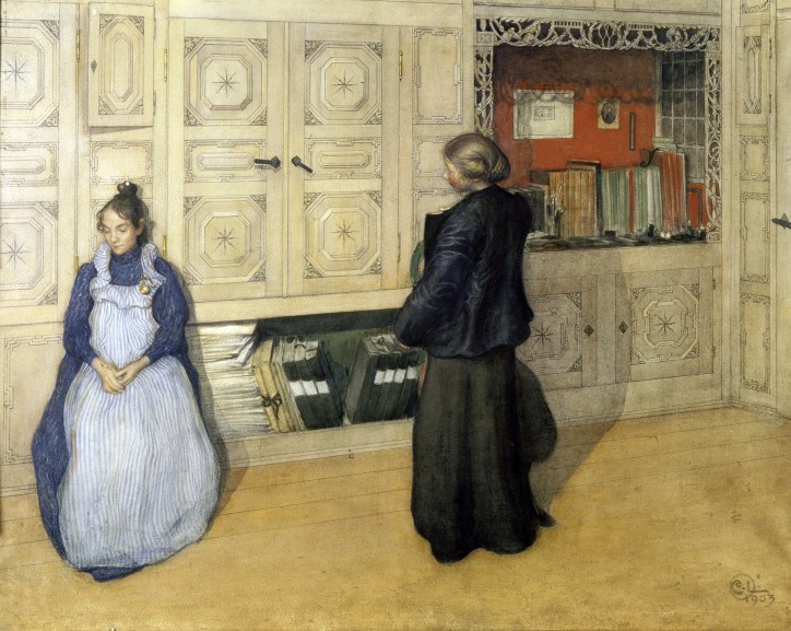 “Mother and Daughter”, Carl Larsson, Thielska Gallery