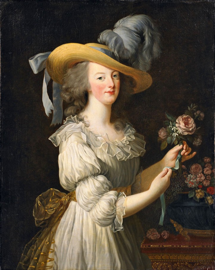 Élisabeth Vigée-Lebrun, „Marii Antoniny w muślinowej sukni”, 1783 / Zamek Wolfsgarten Langen