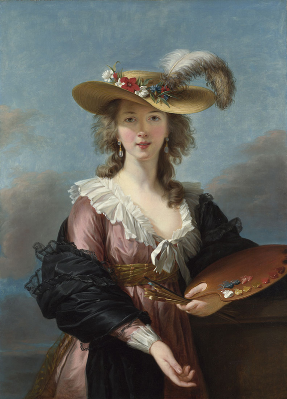 Élisabeth Vigée-Lebrun, „Autoportret w słomkowym kapeluszu”, 1782 / National Gallery w Londynie