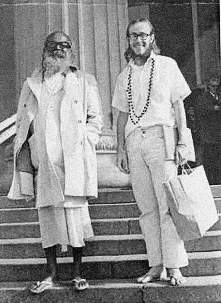 With guru Yogi Ramaiah. Photo from Marshall Govindan archive
