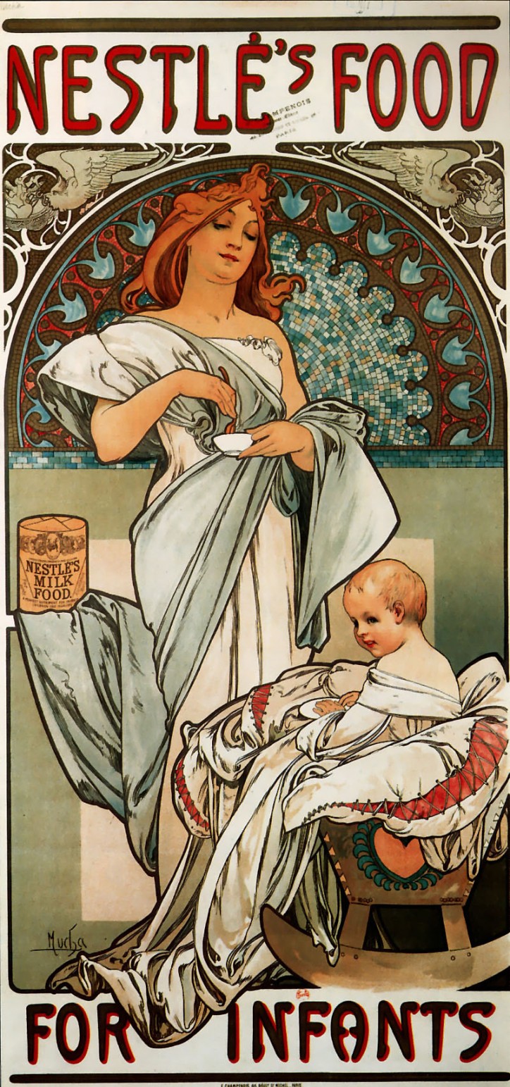 Plakat Nestlé, Alfons Mucha, 1897 r. /WikiArt