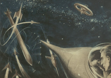  „Obłok Magellana”, ilustracja: Jerzy Skarżyński, archiwum, nr 454-55 /1953