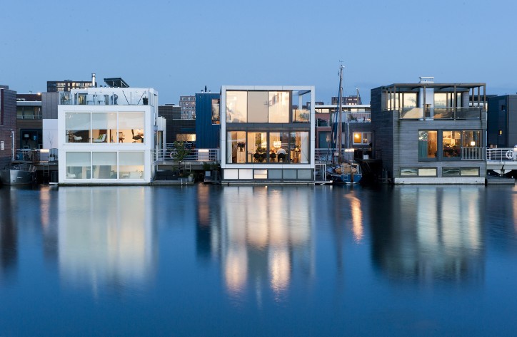 Villa IJburg in Amsterdam. Photo: Architect Koen Olthuis, Waterstudio.NL