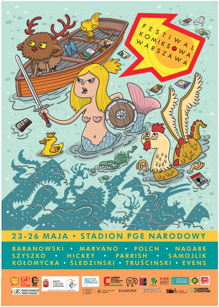 plakat Festiwalu Komiksowej Warszawy /materiały prasowe