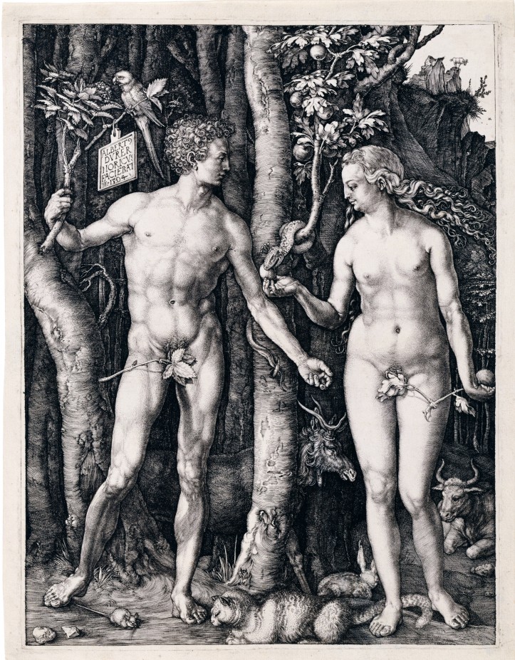 Albrecht Dürer, „Adam i Ewa”, 1504 r., Kunsthaus Zurych