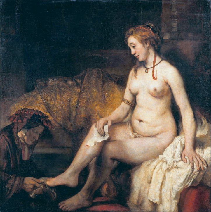Rembrandt, „Batszeba w kąpieli”, 1654 r., Luwr