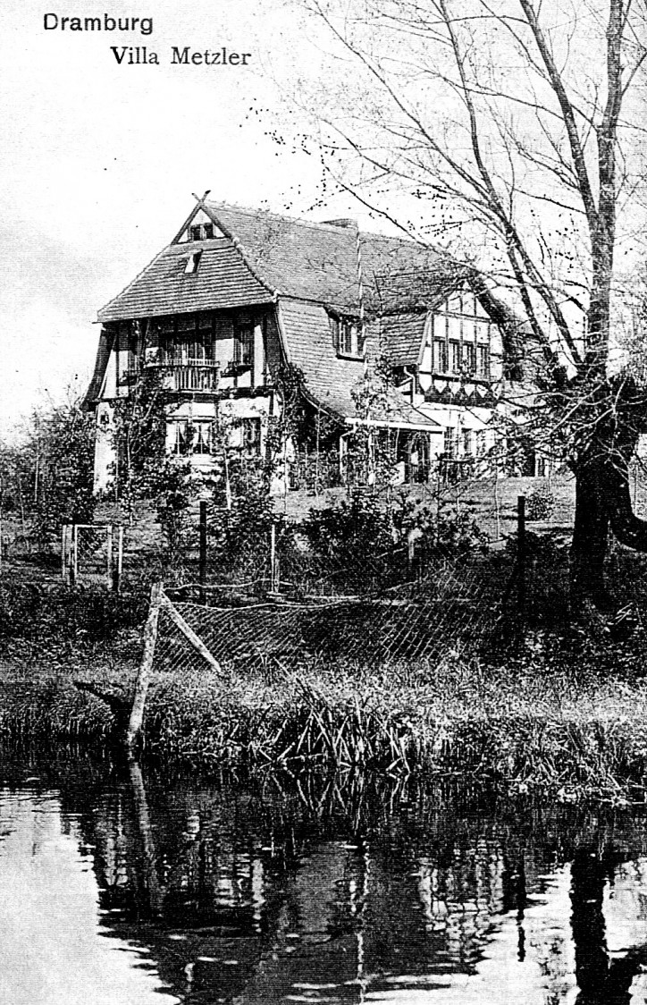 Metzler Villa, on a postcard from 1911. Courtesy of Romuald Kurzątkowski
