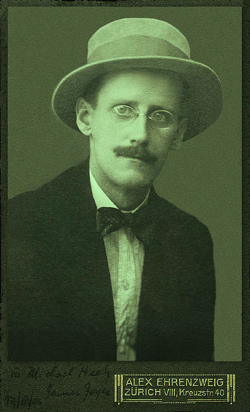 James Joyce, zdjęcie: Alex Ehrenzweig (Wikimedia Commons)