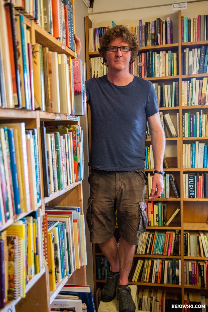 Właściciel „The Bookshop” Shaun Bythell, zdjęcie: Piotr Rejowski