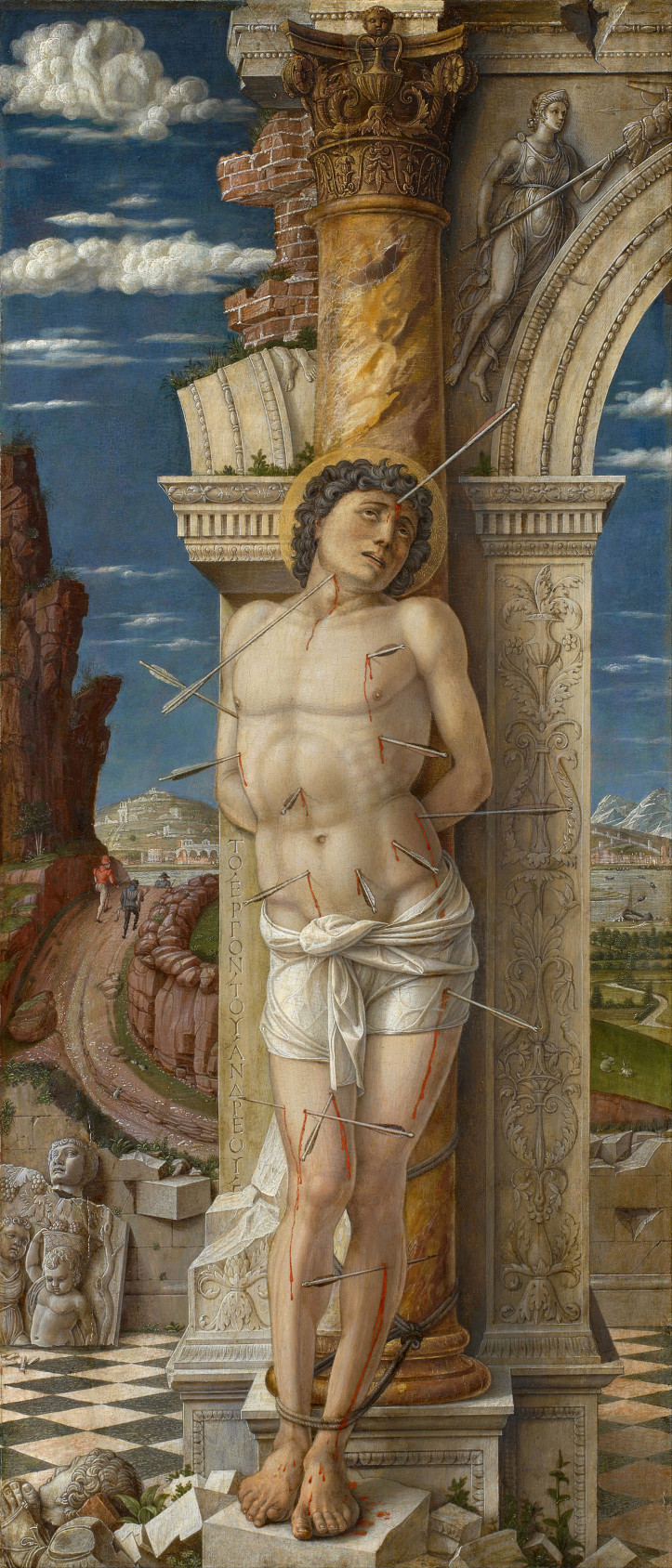 Andrea Mantegna, „Św. Sebastian”, 1457–1459, Kunsthistorisches Museum w Wiedniu