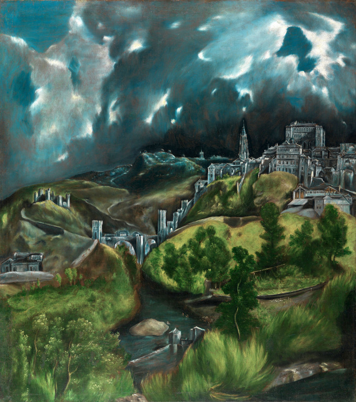 El Greco, „Widok Toledo”, ok. 1596–1600, Metropolitan Museum of Art w Nowym Jorku