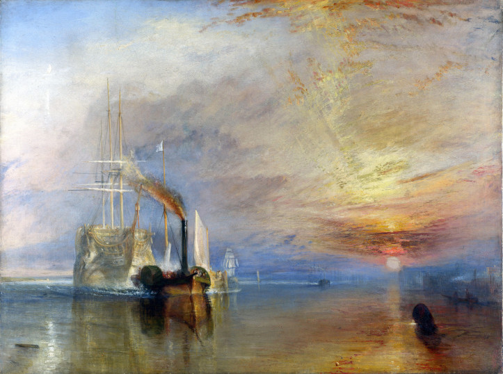 J.M.W. Turner, „Ostatnia droga Temeraire’a”, 1839 r., National Gallery w Londynie