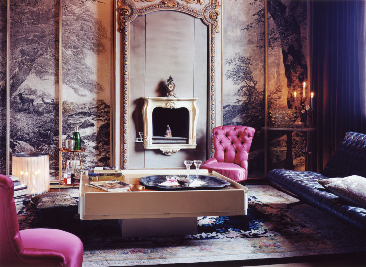 Salon w tajnym turyńskim apartamencie Mollina; zdjęcie: Adam Bartos, dzięki uprzejmości Museo Casa Mollino w Turynie
