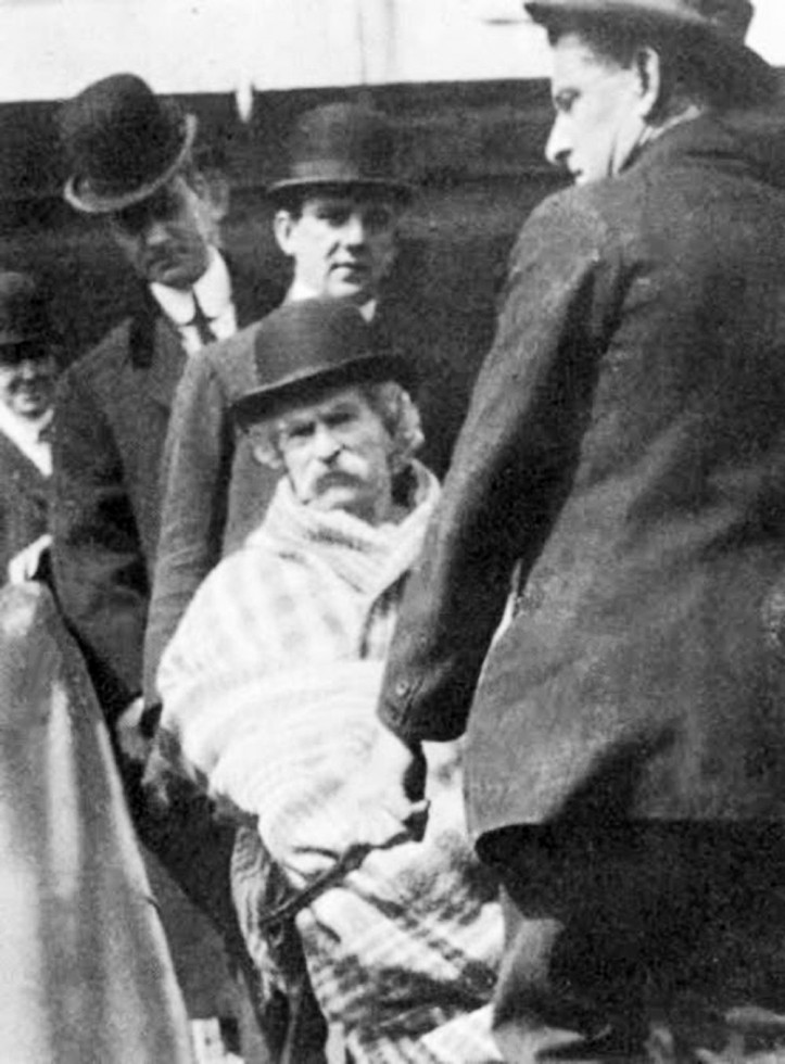 Mark Twain 17 kwietnia 1910 r., cztery dni przed śmiercią
