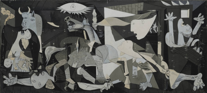 “Guernica (copy of the painting of Pablo Picasso)”, 1955, Wojciech Fangor, Museum of Independence in Warsaw. Photo by Daniel Chrobak, 2019; source: MSN