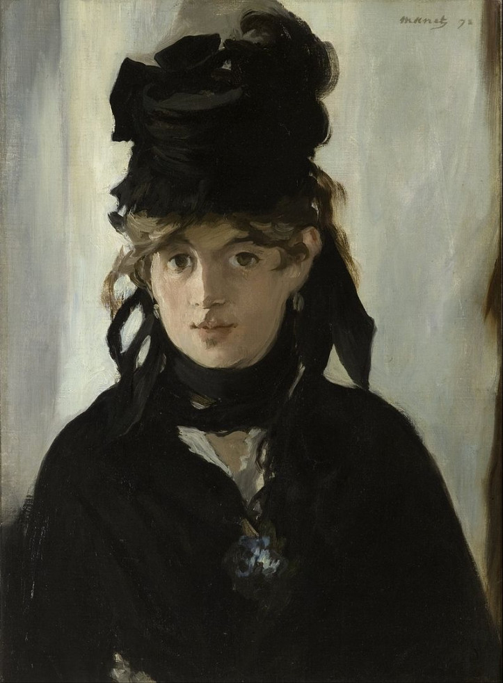  „Berthe Morisot z bukietem fiołków”, 1872 r., Édouard Manet; źródło: Musée d'Orsay (domena publiczna)