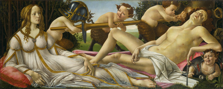 Sandro Botticelli, “Venus and Mars”, ca. 1485, The National Gallery in London