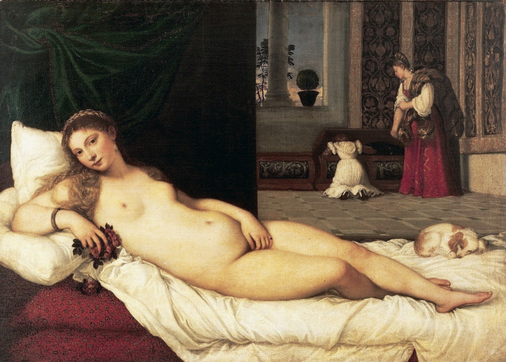 Titian, “Venus of Urbino”, 1534, Uffizi in Florence