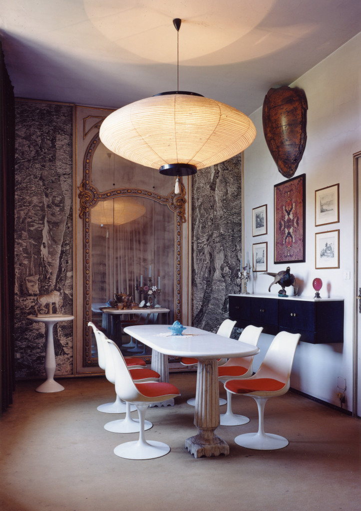 Dining room in Mollino’s apartment. Photo by Adam Bartos, courtesy of Museo Casa Mollino in Turin