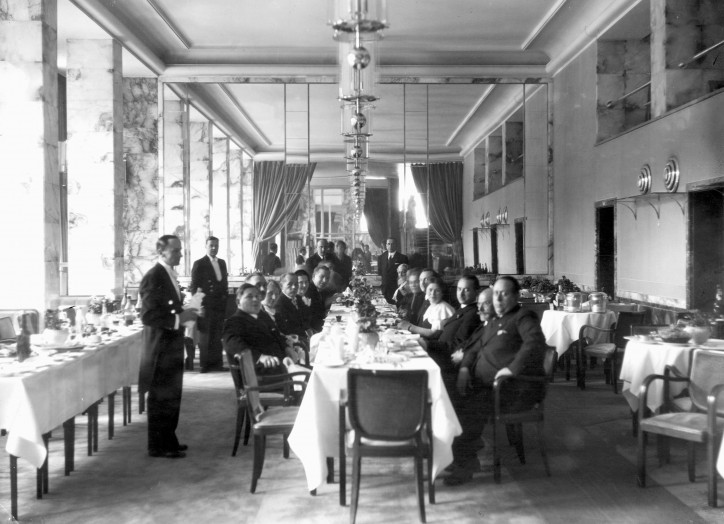 A celebration at the hotel, 1935. Photo by Kazimierz Wiśniowski