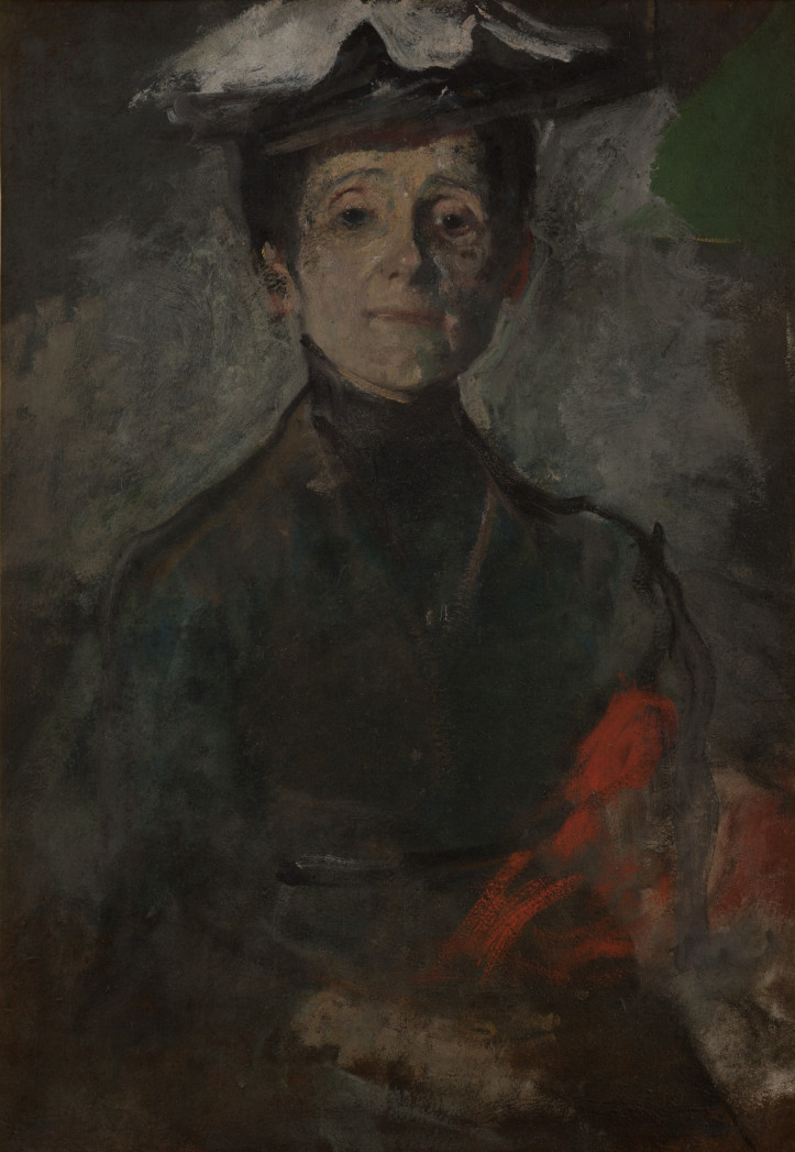„Autoportret z kwiatami”, około 1909 r., Muzeum Narodowe w Krakowie