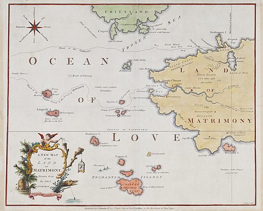 Anna Laetitia Barbauld's "A New Map of the Land of Matrimony, Drawn From the Latest Surveys" (1772)