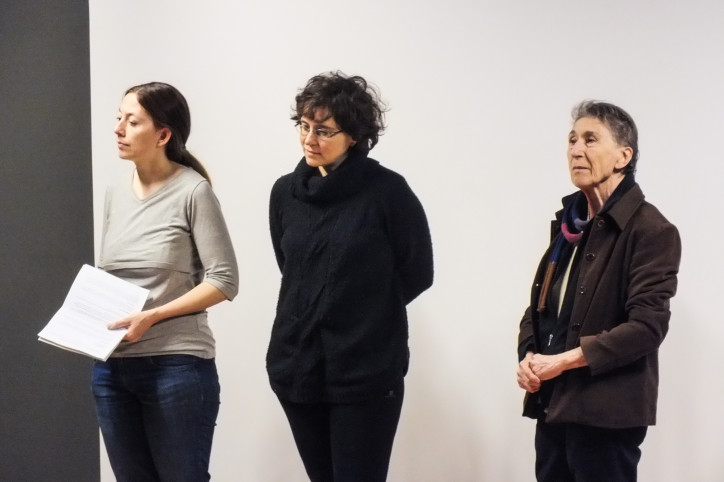 Silvia Federici (on the right) and other activists in Zugarramurdi. Photo by Ana Maria Luca