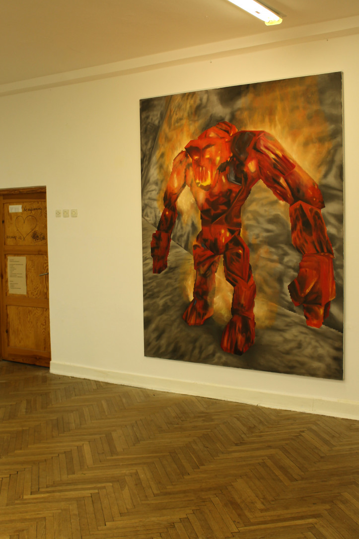 Ognisty Golem, widok na ekspozycję, fot. Łukasz Radziszewski