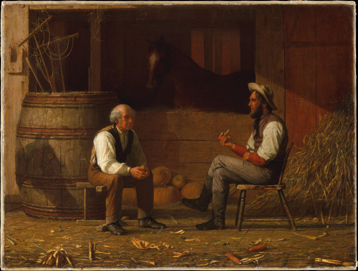  „Talking It Over”,  1872 r., Enoch Wood Perry; zbiory Met Gallery w Nowym Jorku
