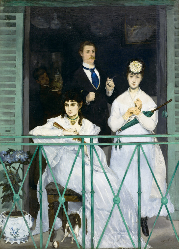 „Balkon”, 1868-1869 r., Édouard Manet; źródło: Musée d'Orsay (domena publiczna)