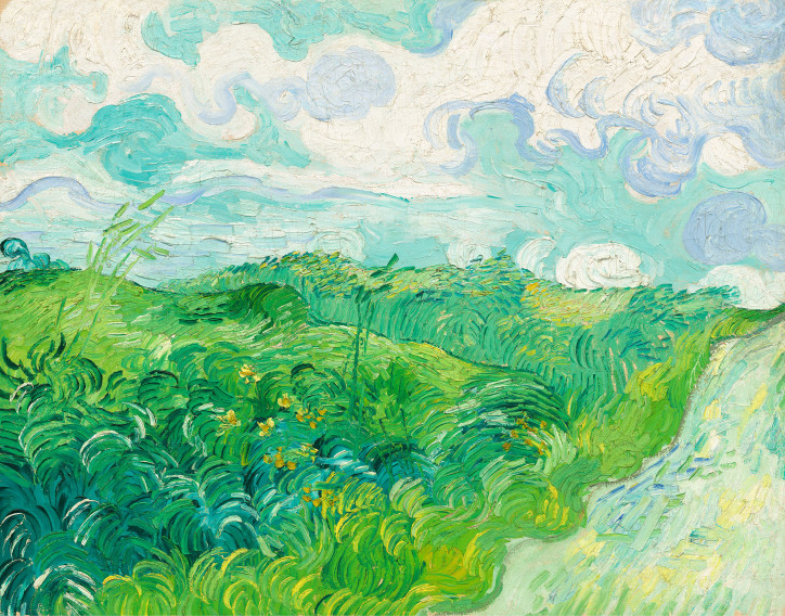 Vincent van Gogh, „Zielone pola pszenicy”, Auvers, maj 1890 r., National Gallery of Art, Waszyngton