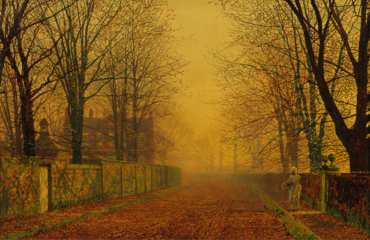 „Jesienny wieczór”, 1884 r., John Atkinson Grimshaw/Yale Center for British Art