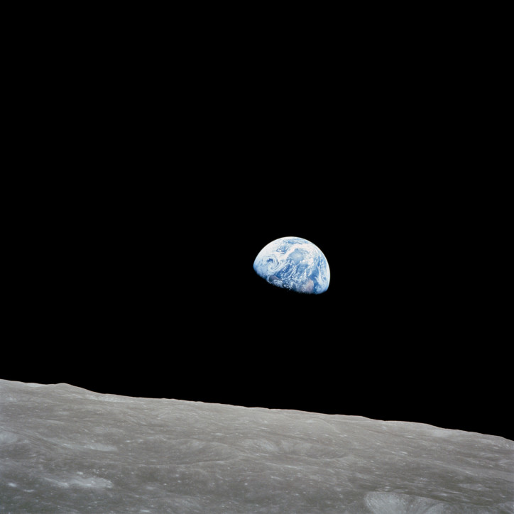 “Earthrise”. Source: NASA