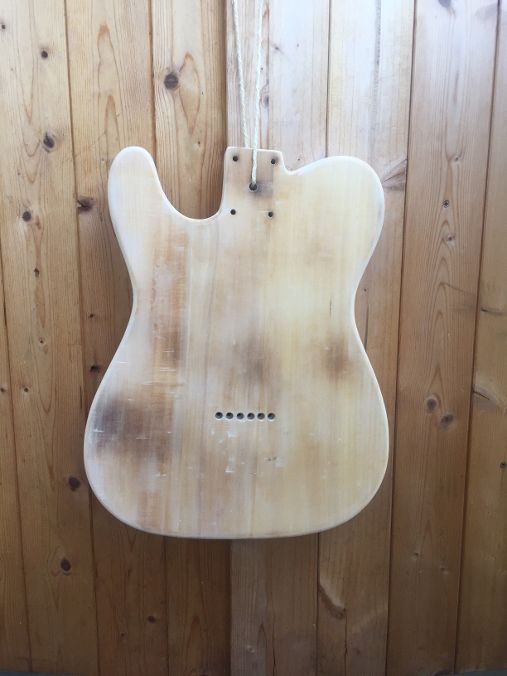 The author’s own woodwork project – building a guitar neck.