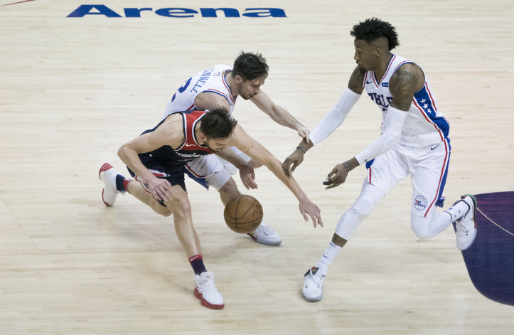 Zdjęcie z jednego z meczy Philadelphia 76ers (Wikimedia Commons)
