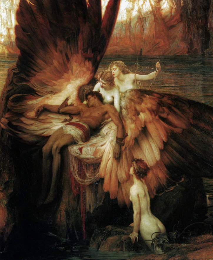 Herbert Draper, „Żałoba po Ikarze” (1898) źródło: Wikimedia Commons