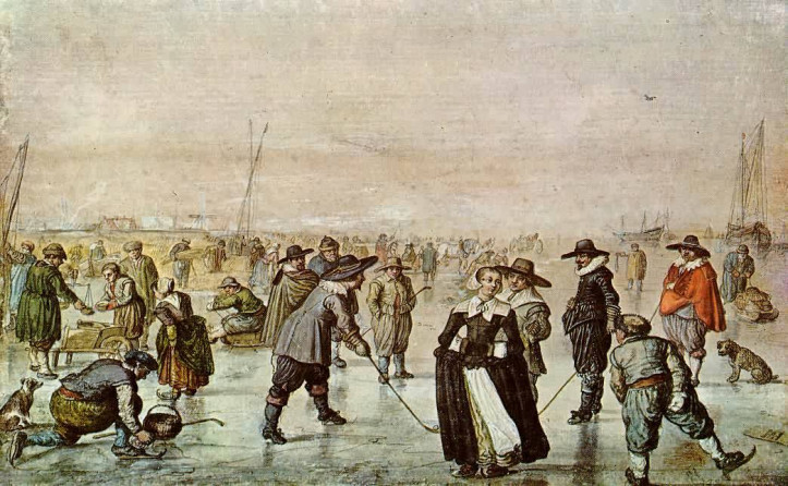 Hendrick Avercamp „Zabawa na lodzie” (źródło: Wikimedia Commons)