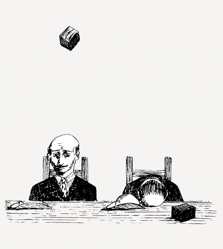 Roland Topor – rysunek z archiwum, nr 823/1961 r.