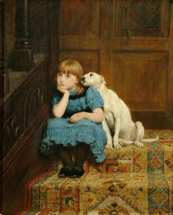 "Współczucie, Briton Riviere, 1877 r. (domena publiczna)
