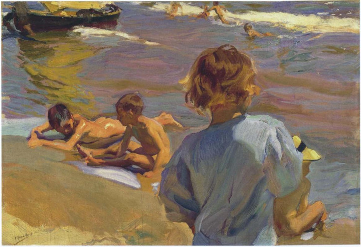  „Dzieci na plaży”, Joaquín Sorolla, 1916 r. (domena publiczna)