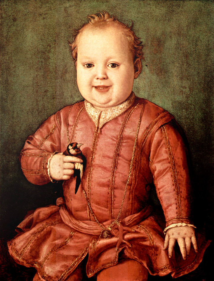 Agnolo Bronzino, “Portrait of Giovanni de’ Medici as a Child”, 1545, Uffizi Gallery