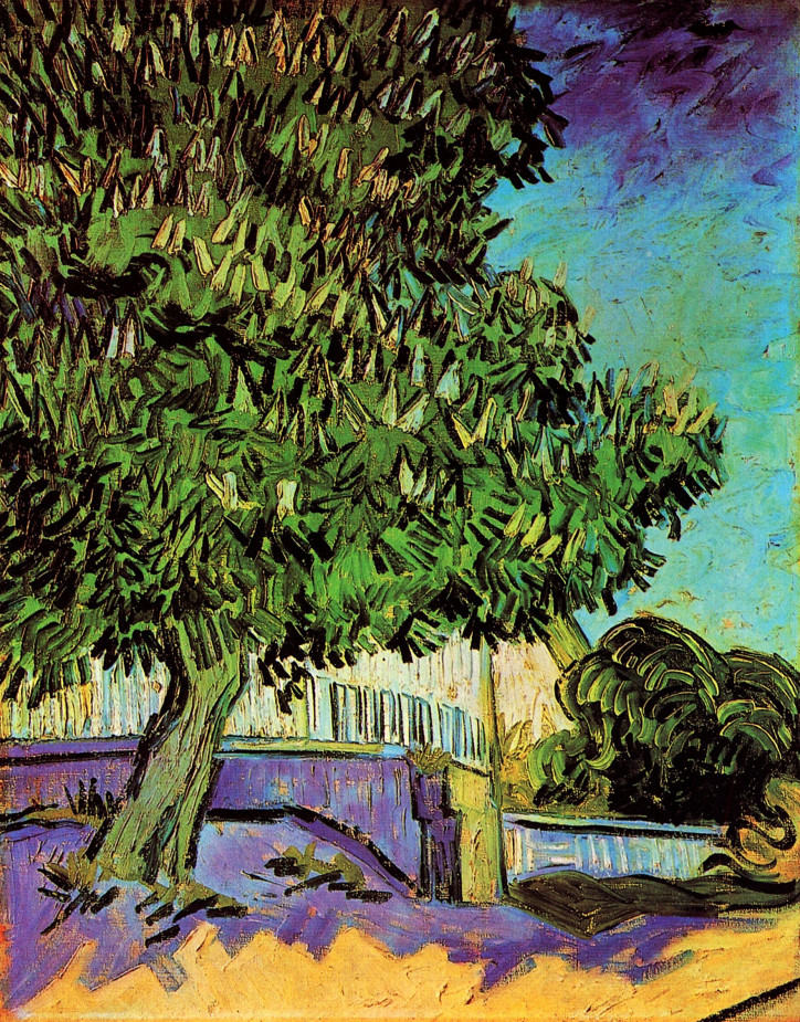 Vincent van Gogh, „Kwitnący kasztanowiec”, 1890 r., Kröller-Müller Museum; zdjęcie: domena publiczna