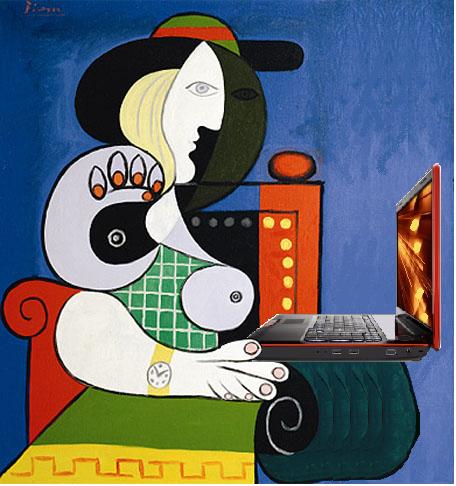  „Seated Woman with Blog”, Mike Licht według Picassa, NotionsCapital/Flickr (CC BY 2.0)