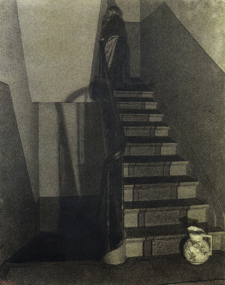 „Schody”, Xavier Mellery, 1889 r. (domena publiczna)