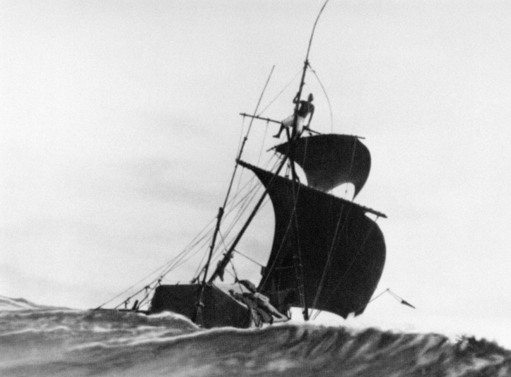 Tratwa „Kon-Tiki”, 1 stycznia 1947 r.; zdjęcie: Keystone/Stringer/Getty Images