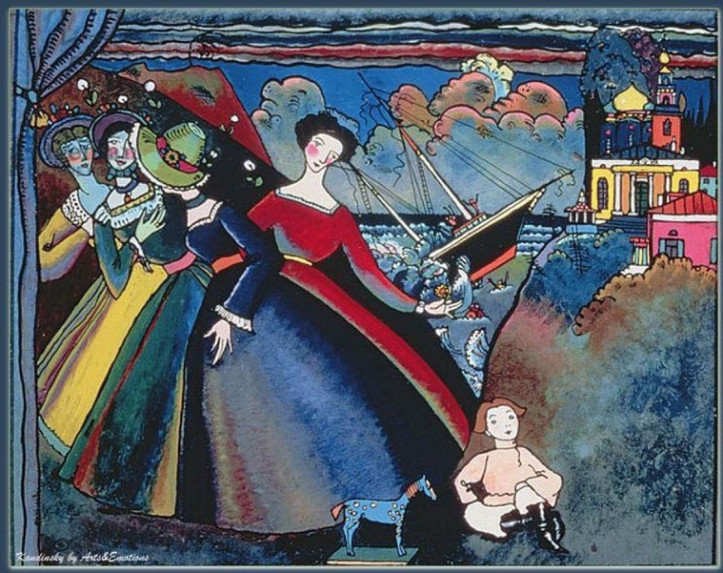 Wassily Kandinsky, „Statek”, 1918 r., Galeria Tretiakowska, Moskwa; reprodukcja: domena publiczna
