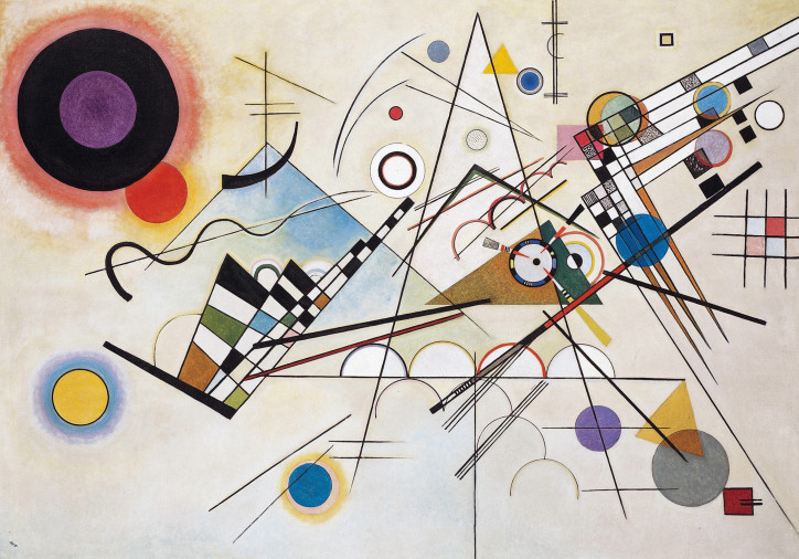 Wassily Kandinsky, „Kompozycja 8”, 1923 r., Muzeum Guggenheima, NY; reprodukcja: domena publiczna
