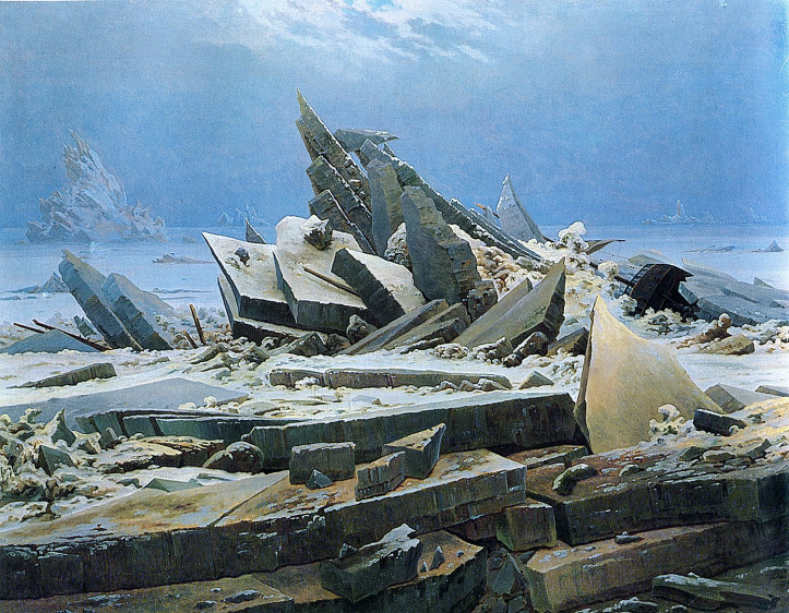  „Morze lodu”, Caspar David Friedrich, źródło: Wikipedia.pl, domena publiczna