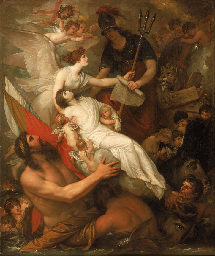 “The Immortality of Nelson”, Benjamin West, 1807. Royal Museums Greenwich (public domain)