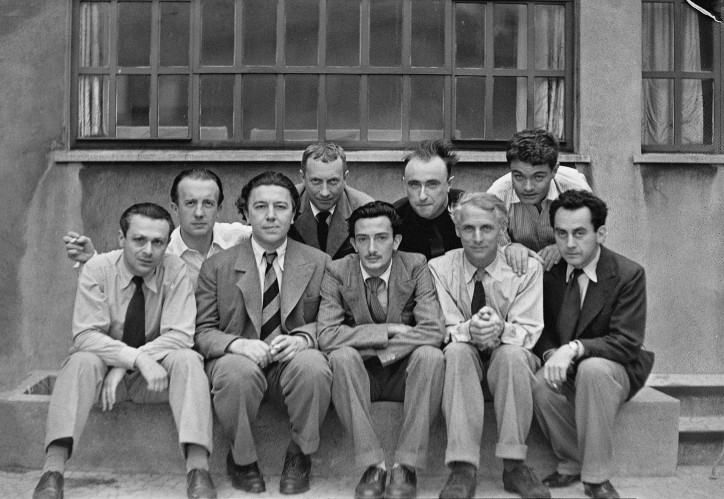 Paryscy surrealiści, m.in.: André Breton, Salvador Dalí, Max Ernst, 1933 r.; zdjęcie: Anna Riwkin/Moderna Museet, Sztokholm